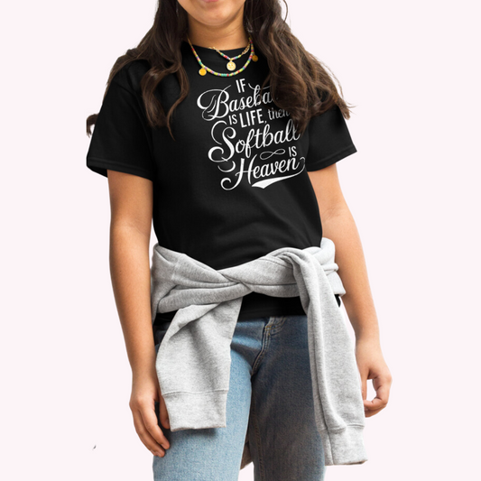 Softball Is Heaven | Youth T-Shirt