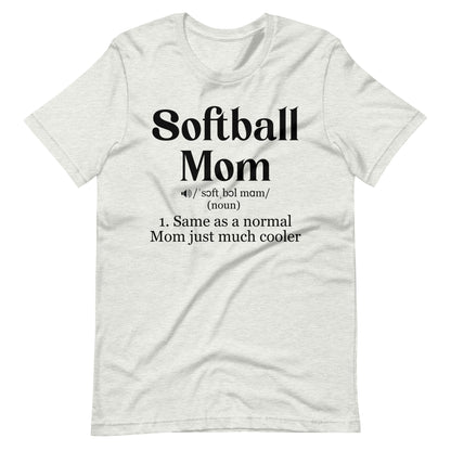 Cool Softball Mom | Adult T-Shirt