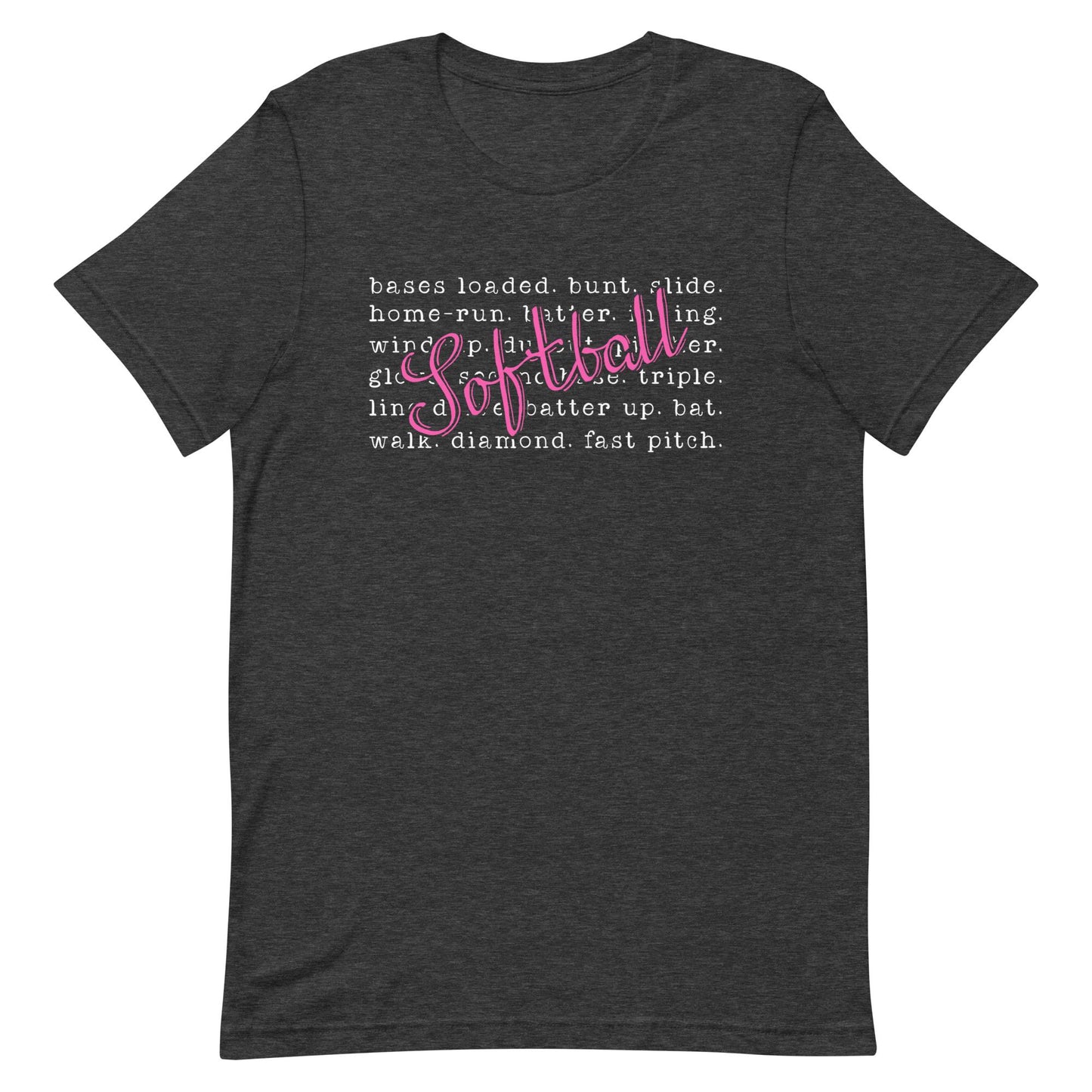 Softball Words | Adult T-Shirt