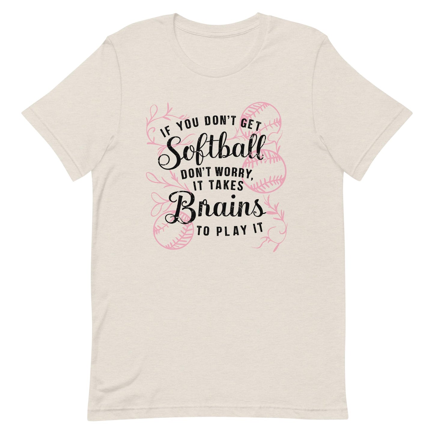 Softball Brains | Adult T-Shirt