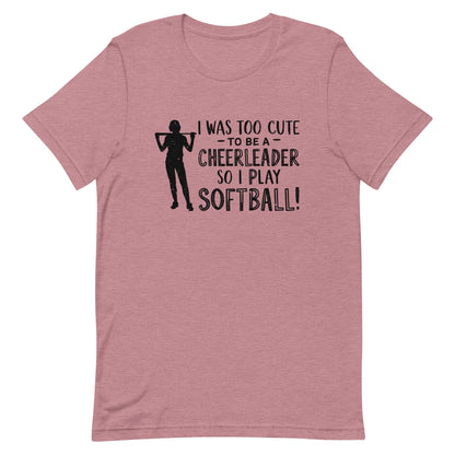 Softball Over Cheerleading | Adult T-Shirt