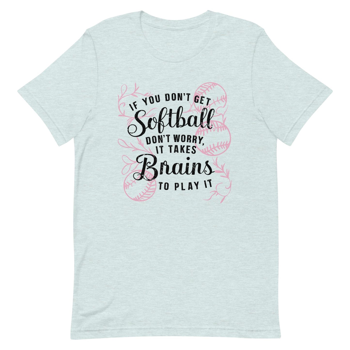 Softball Brains | Adult T-Shirt