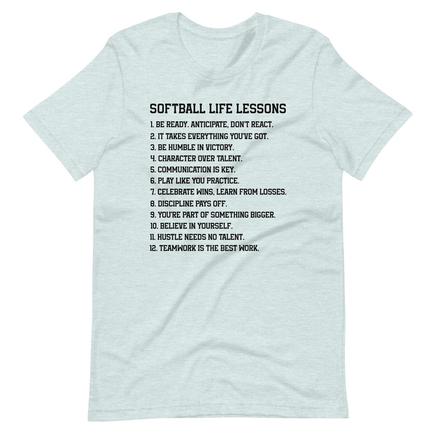 Softball Life Lessons | Adult T-Shirt