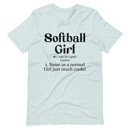 Softball Girl Definition | Adult T-Shirt