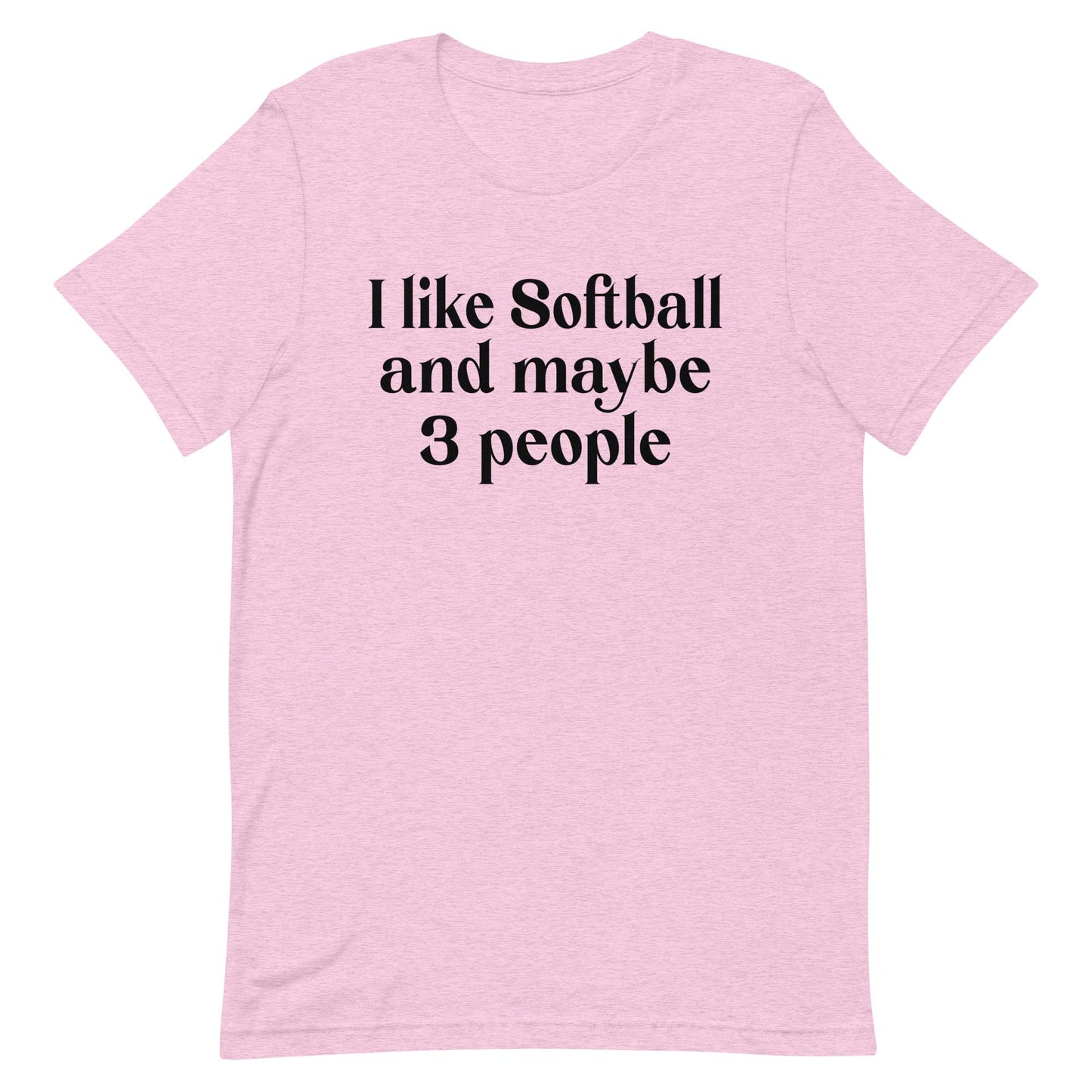 Softball and Three | Adult T-Shirt