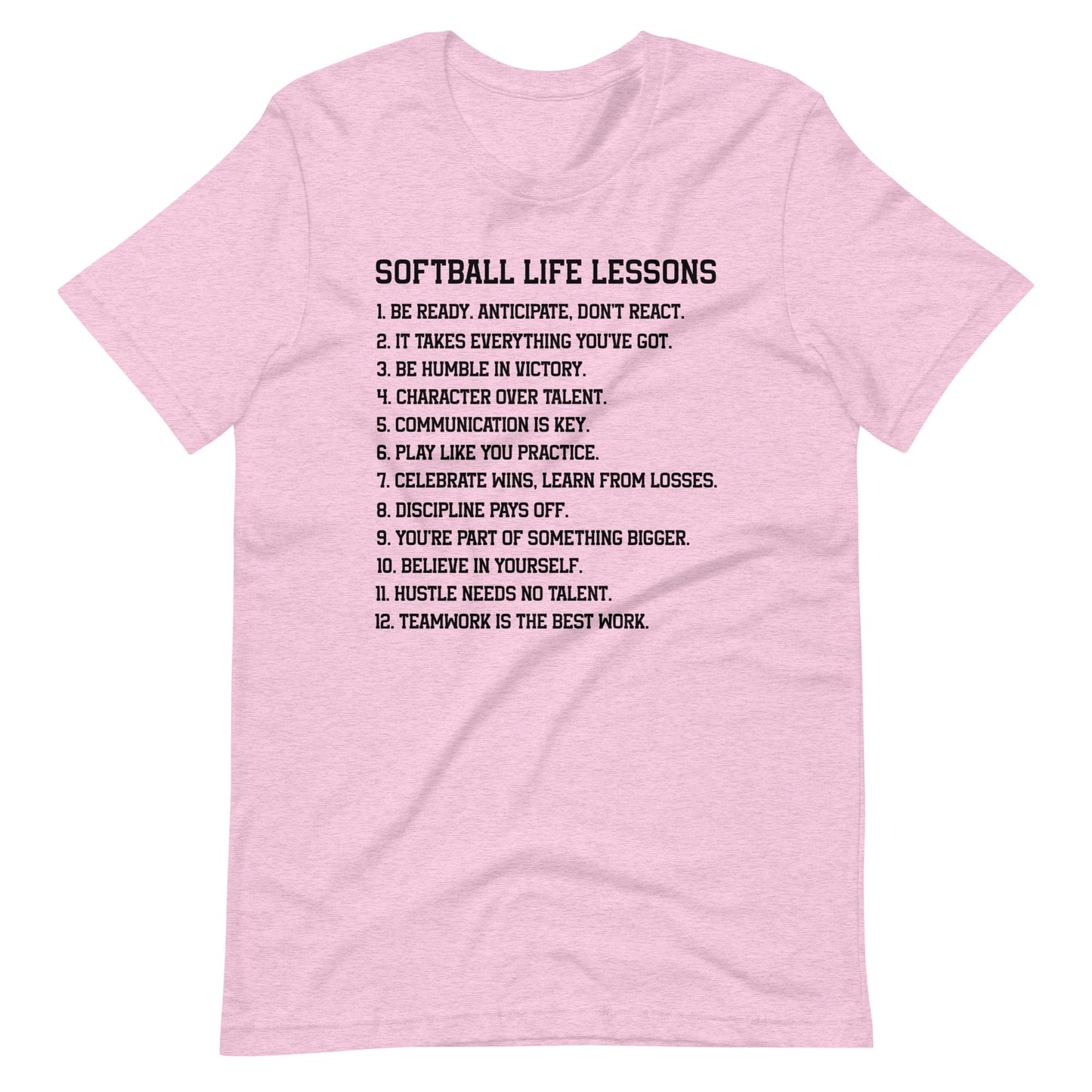 Softball Life Lessons | Adult T-Shirt