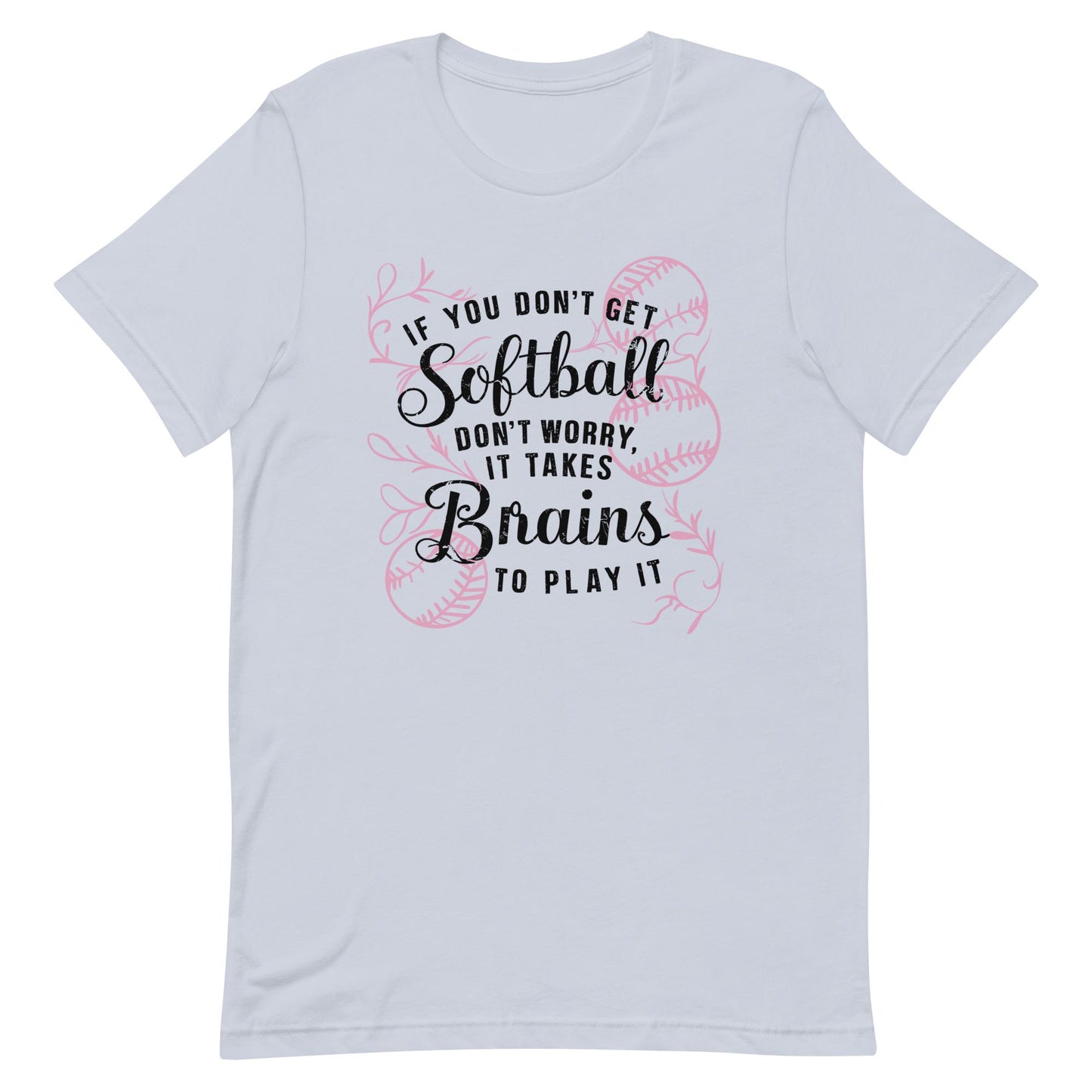 Softball Brains | Adult T-Shirt