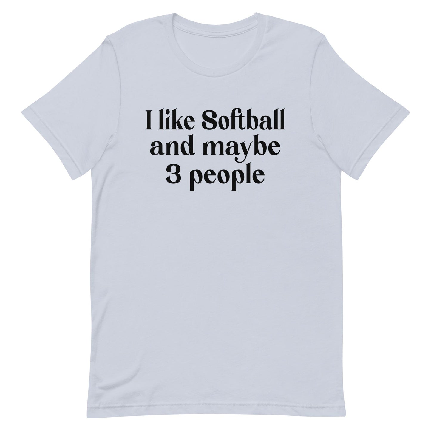 Softball and Three | Adult T-Shirt