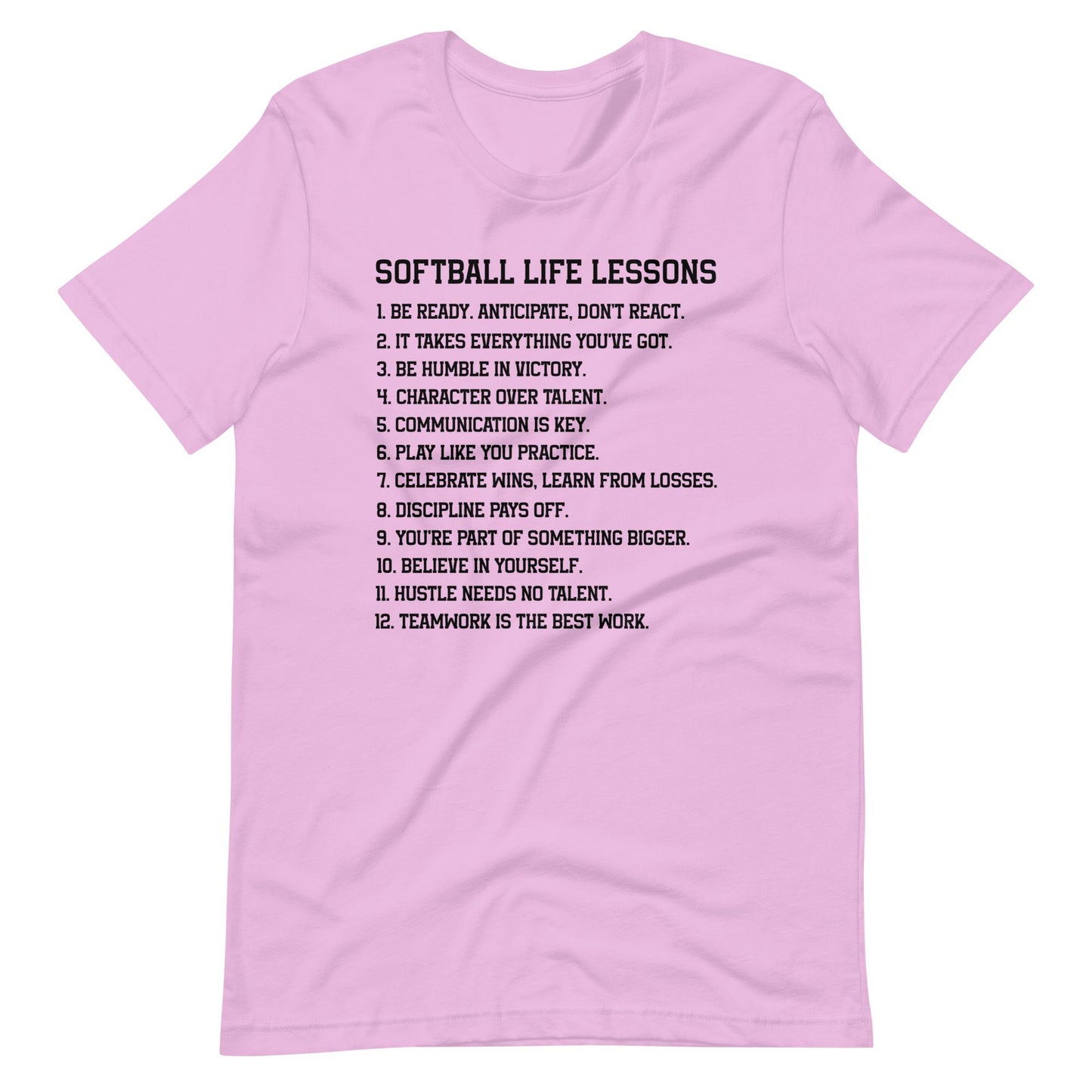 Softball Life Lessons | Adult T-Shirt