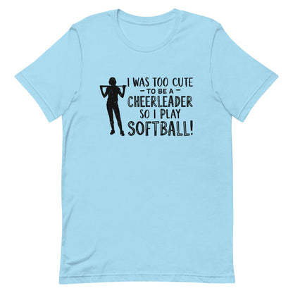 Softball Over Cheerleading | Adult T-Shirt