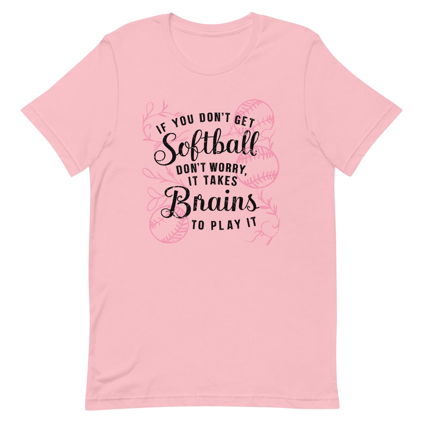 Softball Brains | Adult T-Shirt