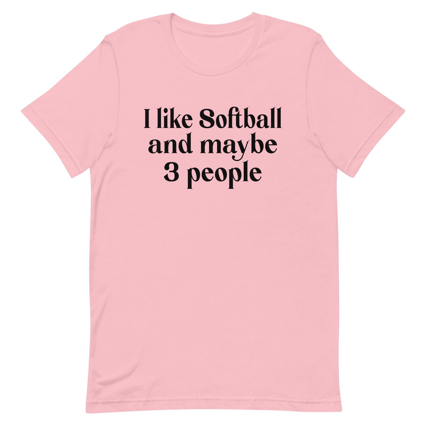 Softball and Three | Adult T-Shirt