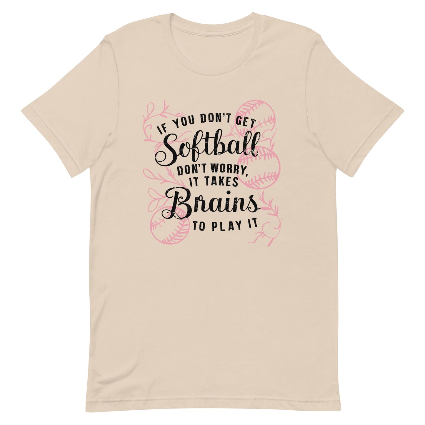 Softball Brains | Adult T-Shirt