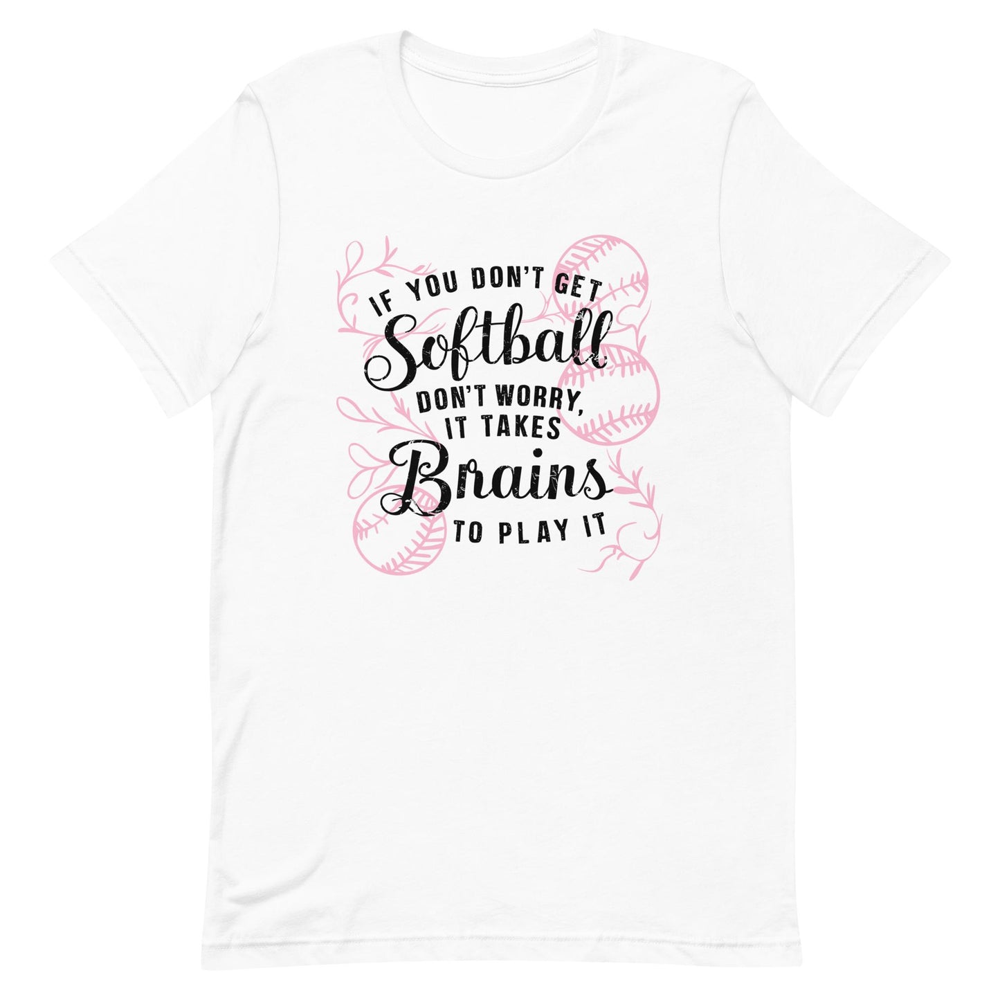 Softball Brains | Adult T-Shirt