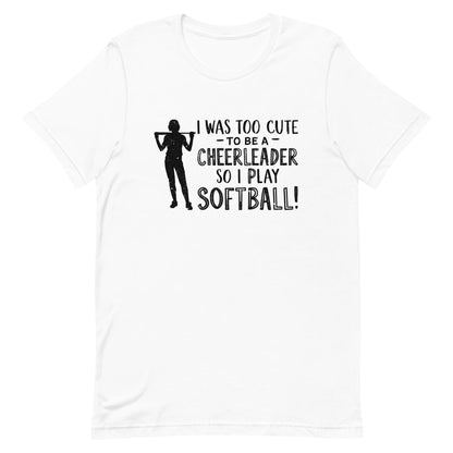 Softball Over Cheerleading | Adult T-Shirt