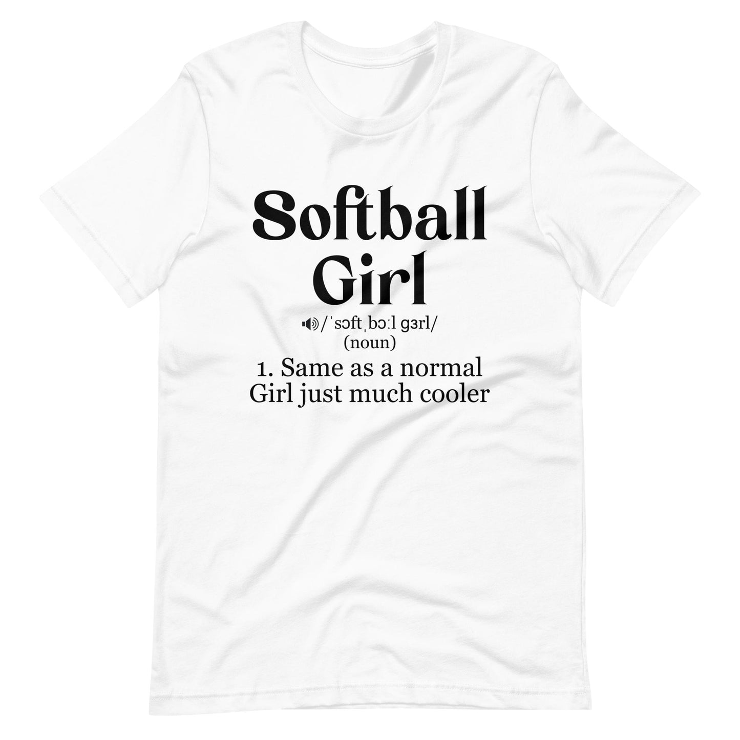 Softball Girl Definition | Adult T-Shirt