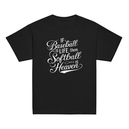 Softball Is Heaven | Youth T-Shirt