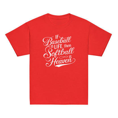 Softball Is Heaven | Youth T-Shirt